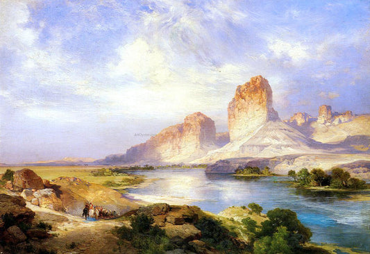  Thomas Moran Green River, Wyoming - Canvas Print