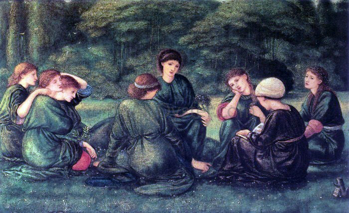  Sir Edward Burne-Jones Green Summer - Canvas Print