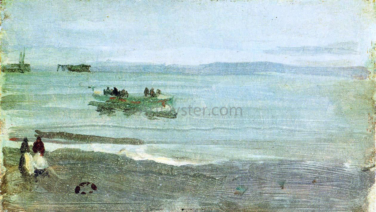  James McNeill Whistler Grey and Silver: Mist - Lifeboat - Canvas Print