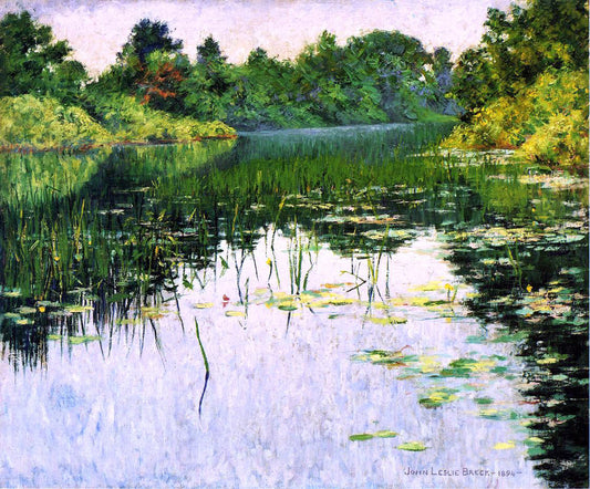  John Leslie Breck Grey Day on the Charles - Canvas Print