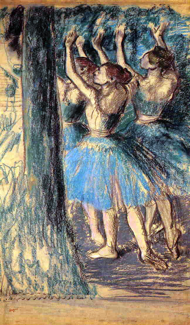  Edgar Degas Group of Dancers, Tree Decor - Canvas Print