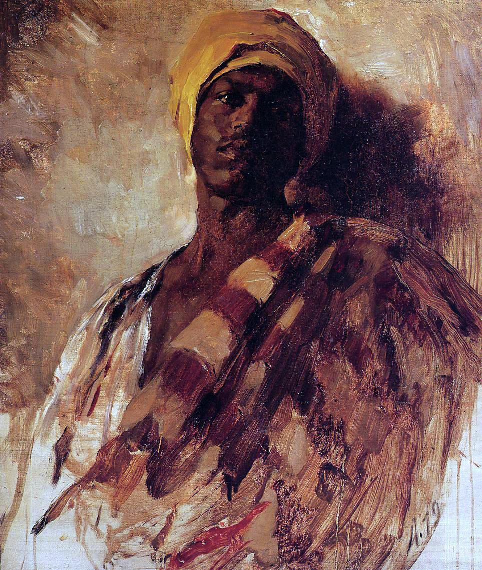  Frank Duveneck Guard of the Harem (study) - Canvas Print