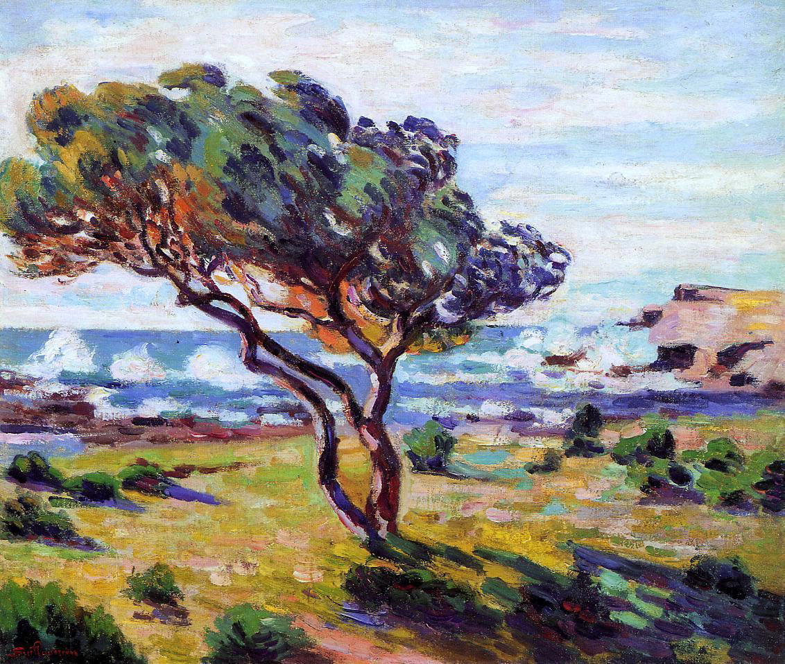  Armand Guillaumin Gust of Wind, le Brusc - Canvas Print