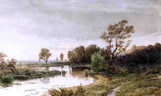  Jasper Francis Cropsey Hackensack Meadows in the Autumn - Canvas Print