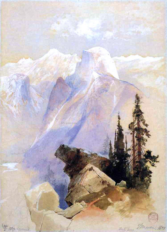  Thomas Moran Half Dome, Yosemite - Canvas Print