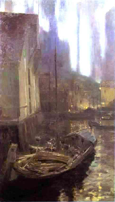  Constantin Alexeevich Korovin Hammerfest, The Northern Lights - Canvas Print