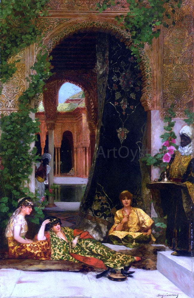  Jean-Joseph Benjamin Constant Harem Women - Canvas Print