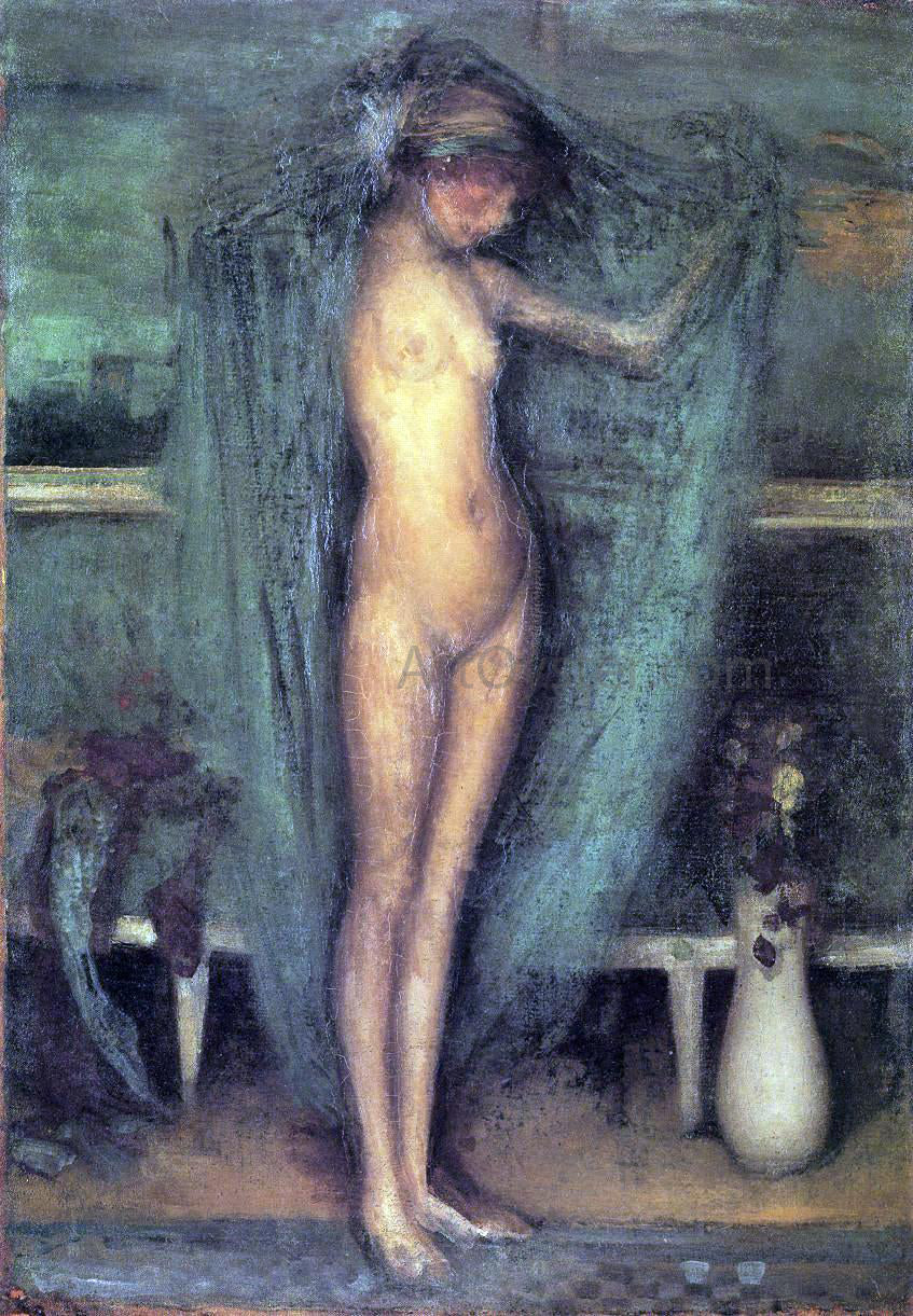  James McNeill Whistler Harmony in Blue and Gold: The Little Blue Girl - Canvas Print