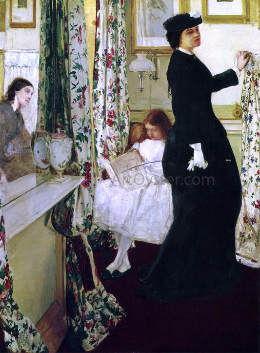  James McNeill Whistler Harmony in Green and Rose: The Music Room - Canvas Print
