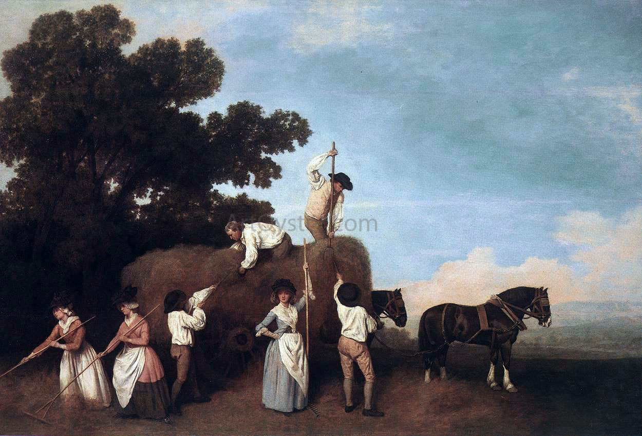  George Stubbs Haymaking - Canvas Print