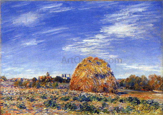  Alfred Sisley Haystacks in Moret in October - Canvas Print