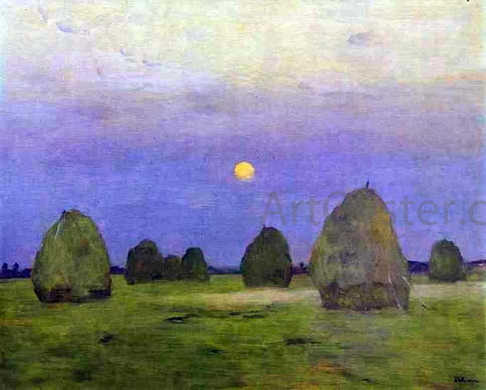  Isaac Ilich Levitan Haystacks. Twilight - Canvas Print