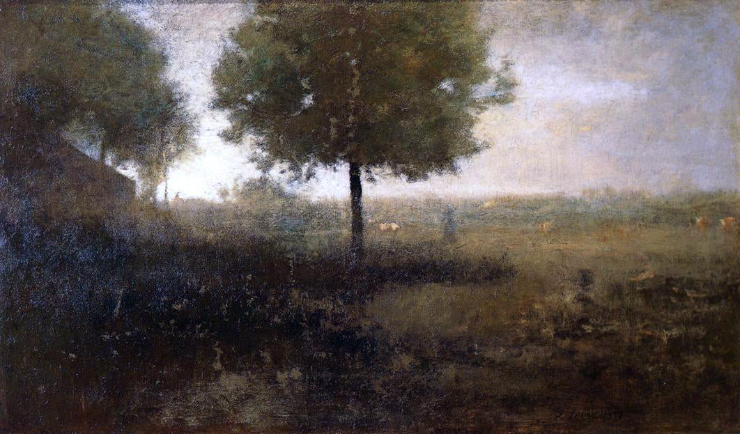  George Inness Hazy Morning, Montclair - Canvas Print