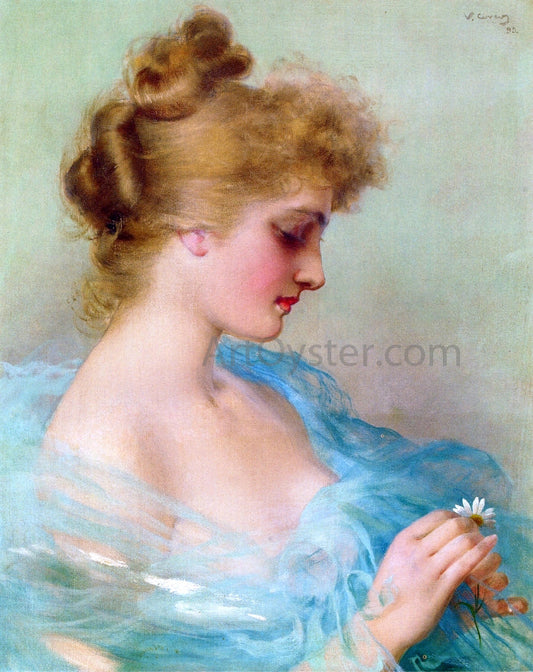  Vittorio Matteo Corcos He Loves Me, He Loves Me Not - Canvas Print