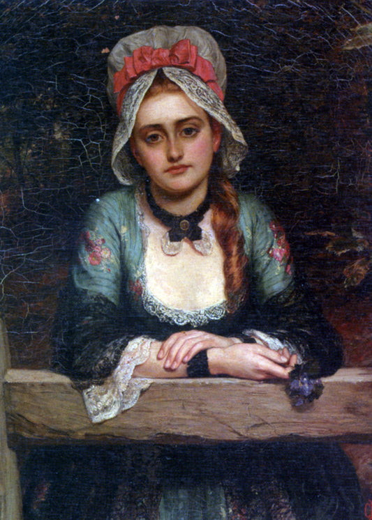  Charles Sillem Lidderdale He Loves Me He Loves Me Not - Canvas Print