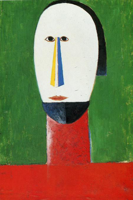  Kazimir Malevich Head - Canvas Print