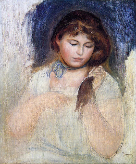  Pierre Auguste Renoir Head of Gabrielle - Canvas Print