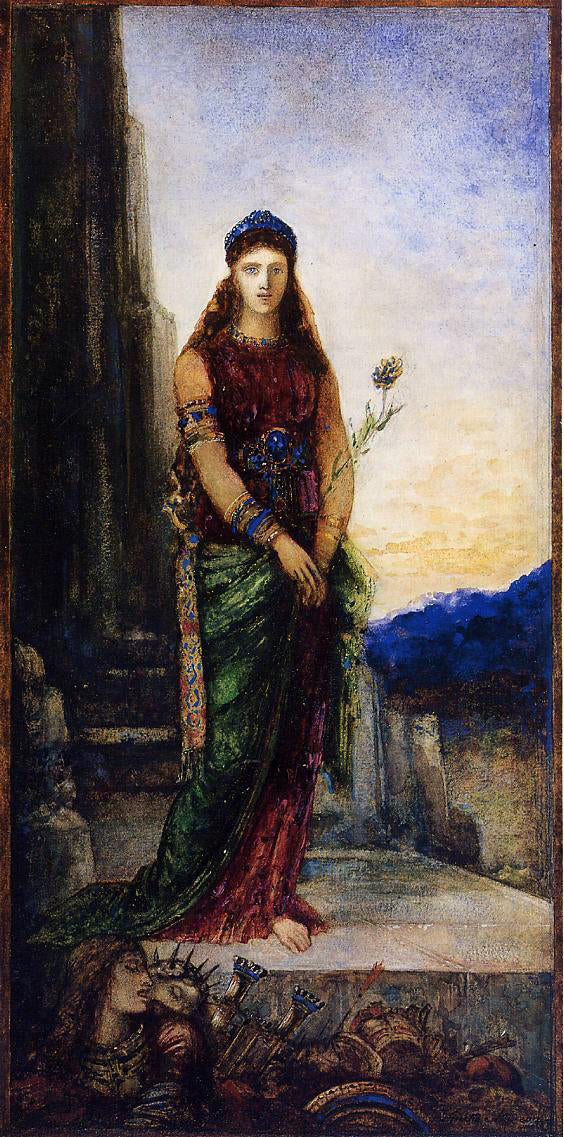  Gustave Moreau Helen on the Walls of Troy - Canvas Print