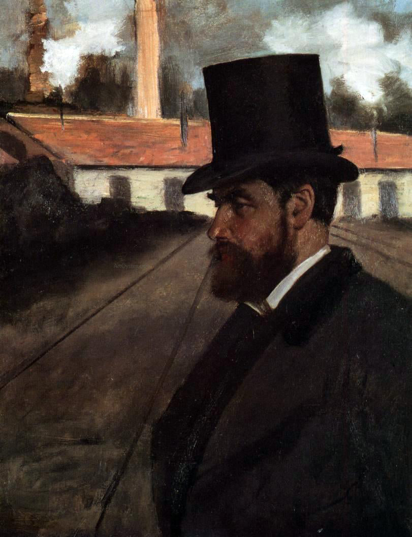  Edgar Degas Henri Rouart in Front of His Factory - Canvas Print
