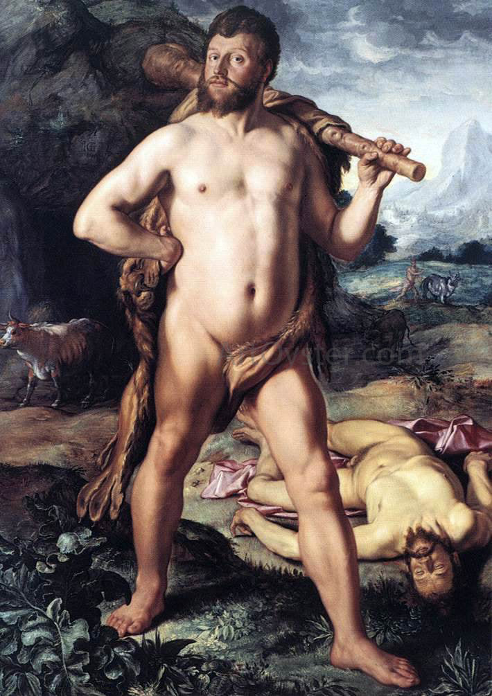  Hendrick Goltzius Hercules and Cacus - Canvas Print