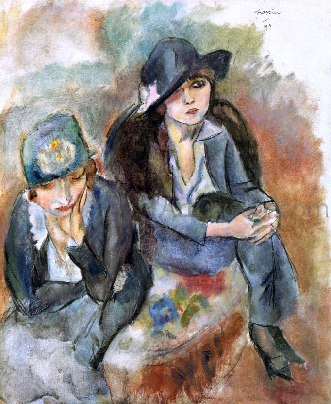  Jules Pascin Hermine David and Friend - Canvas Print