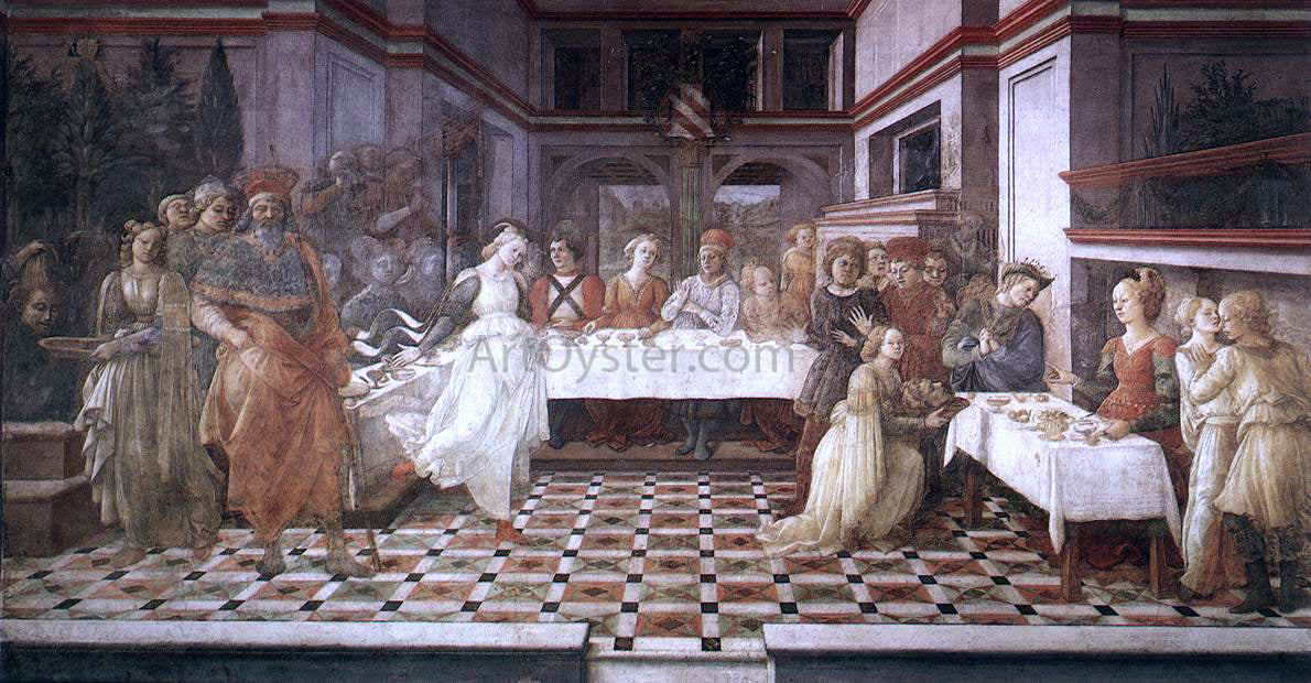  Fra Filippo Lippi Herod's Banquet - Canvas Print