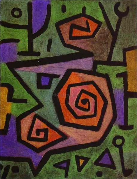  Paul Klee Heroic Roses - Canvas Print