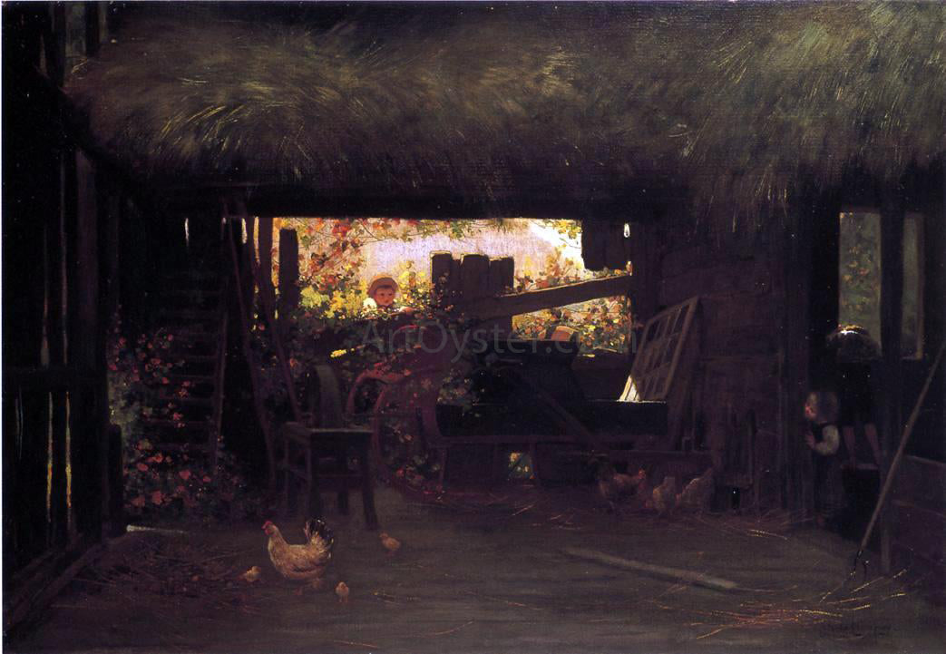  James Wells Champney Hide and Seek - Canvas Print