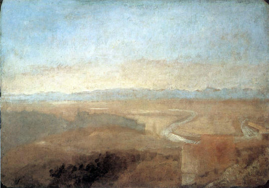  Joseph William Turner Hill Town on the Edge of the Campagna - Canvas Print