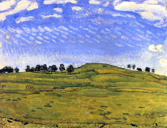  Ferdinand Hodler Hilly Landscape with Ravens, in the Bernese Oberland - Canvas Print