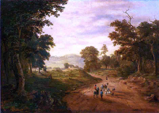  George Inness Hills and Dales - Canvas Print