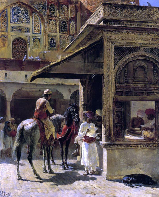  Edwin Lord Weeks Hindu Merchants - Canvas Print