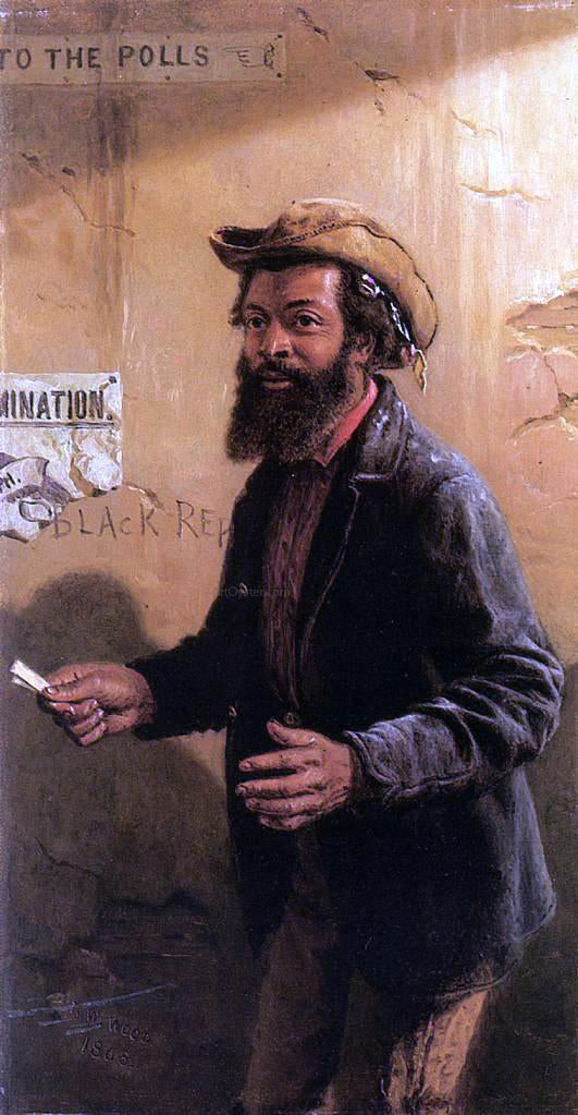  Thomas Waterman Wood His First Vote - Canvas Print