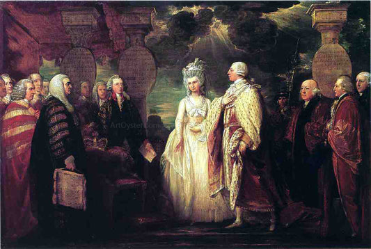  Benjamin West His Majesty George III Resuming Power - Canvas Print