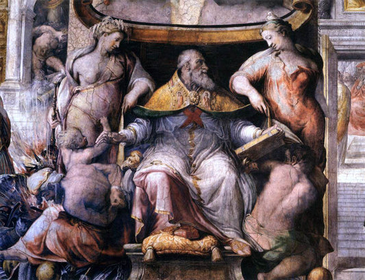  Cecchino Del Salviati History of Paul III (detail) - Canvas Print