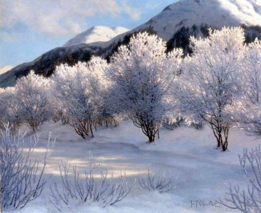  Ivan Fedorovich Choultse Hiver, Haute Savoie, Suisse - Canvas Print