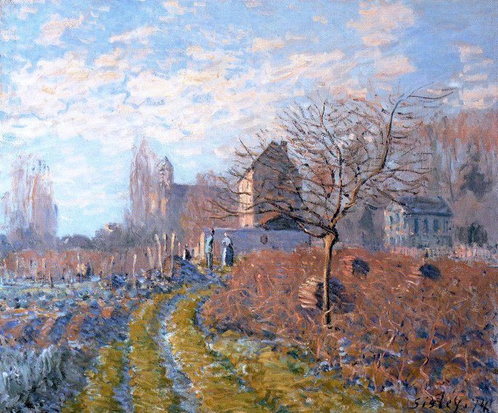  Alfred Sisley Hoar Frost -St. Martin's Summer (Indian Summer) - Canvas Print