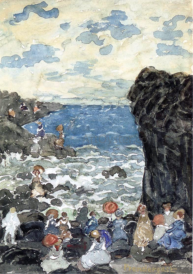  Maurice Prendergast Holiday, Headlands - Canvas Print