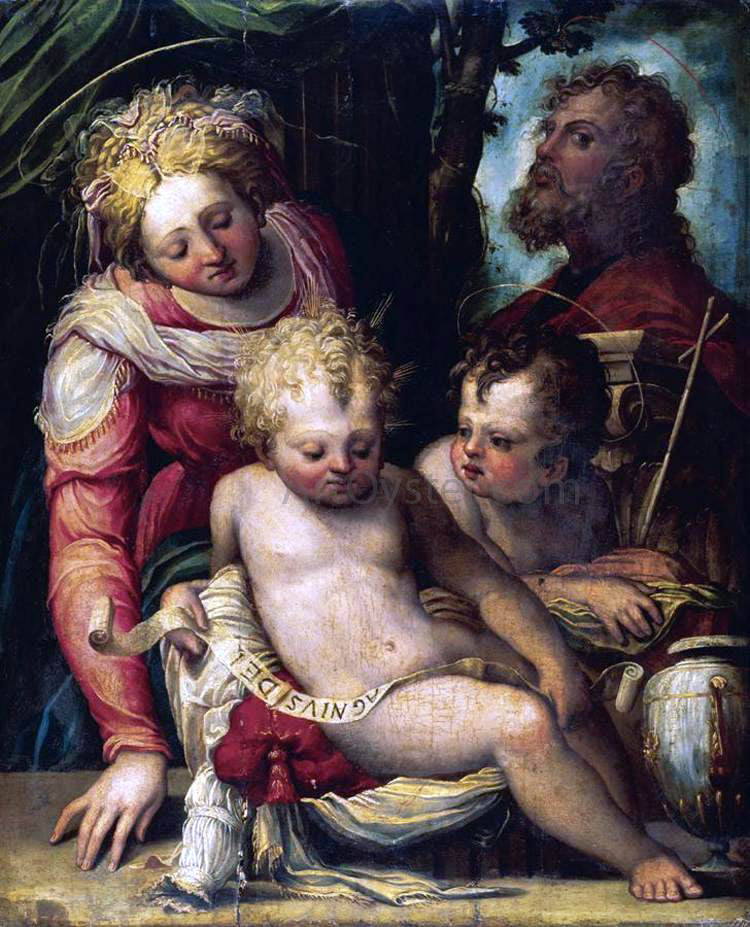 Prospero Fontana Holy Family with the Infant St John the Baptist - Canvas Print