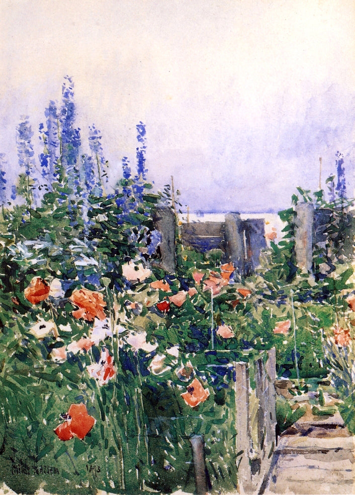  Frederick Childe Hassam Home of the Hummingbird - Canvas Print