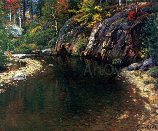  John Joseph Enneking Home of the Trout - Canvas Print