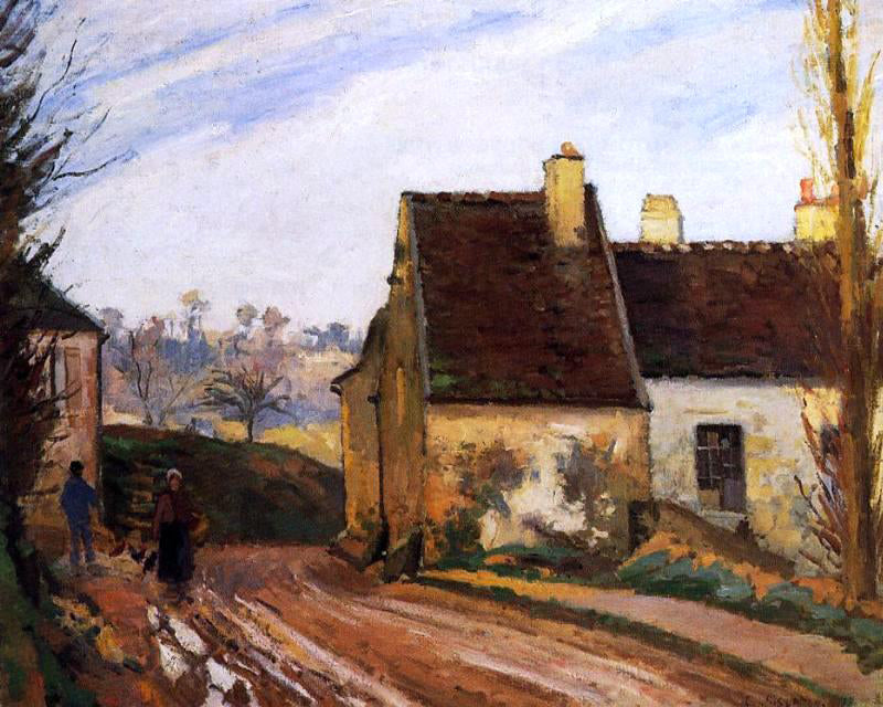  Camille Pissarro Homes near the Osny - Canvas Print