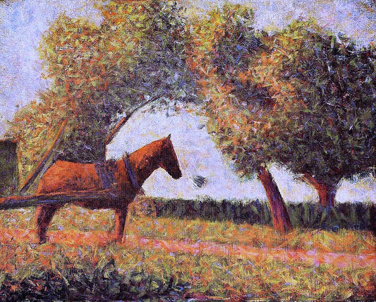  Georges Seurat The Horse - Canvas Print