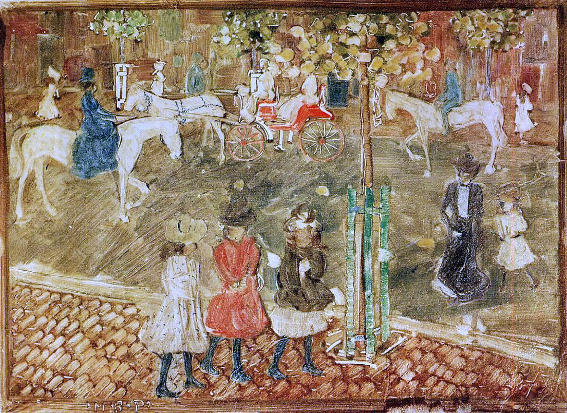  Maurice Prendergast Horseback Riders - Canvas Print