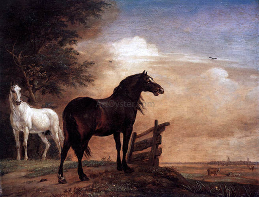  Paulus Potter Horses in a Field - Canvas Print