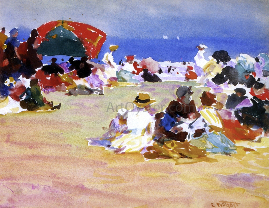  Edward Potthast Hot Summer Day - Canvas Print