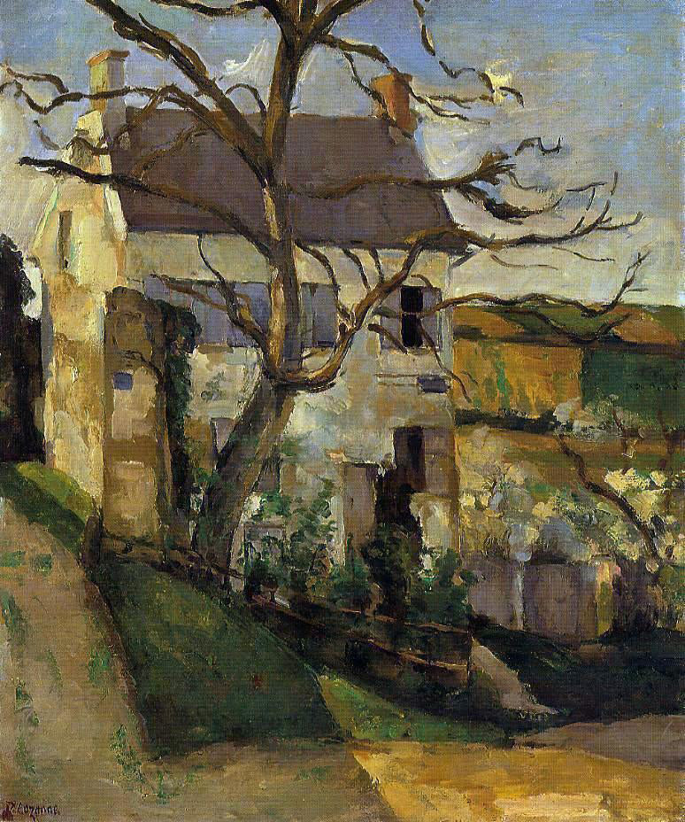  Paul Cezanne House and Tree, the Hermitage, Pontoise - Canvas Print