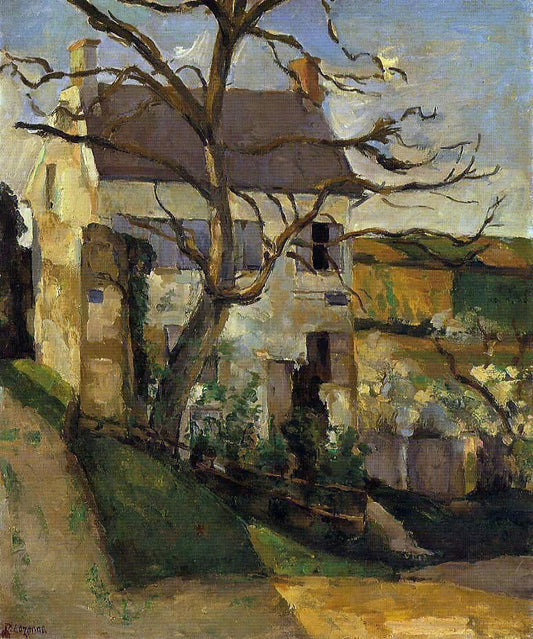  Paul Cezanne House and Tree, the Hermitage, Pontoise - Canvas Print