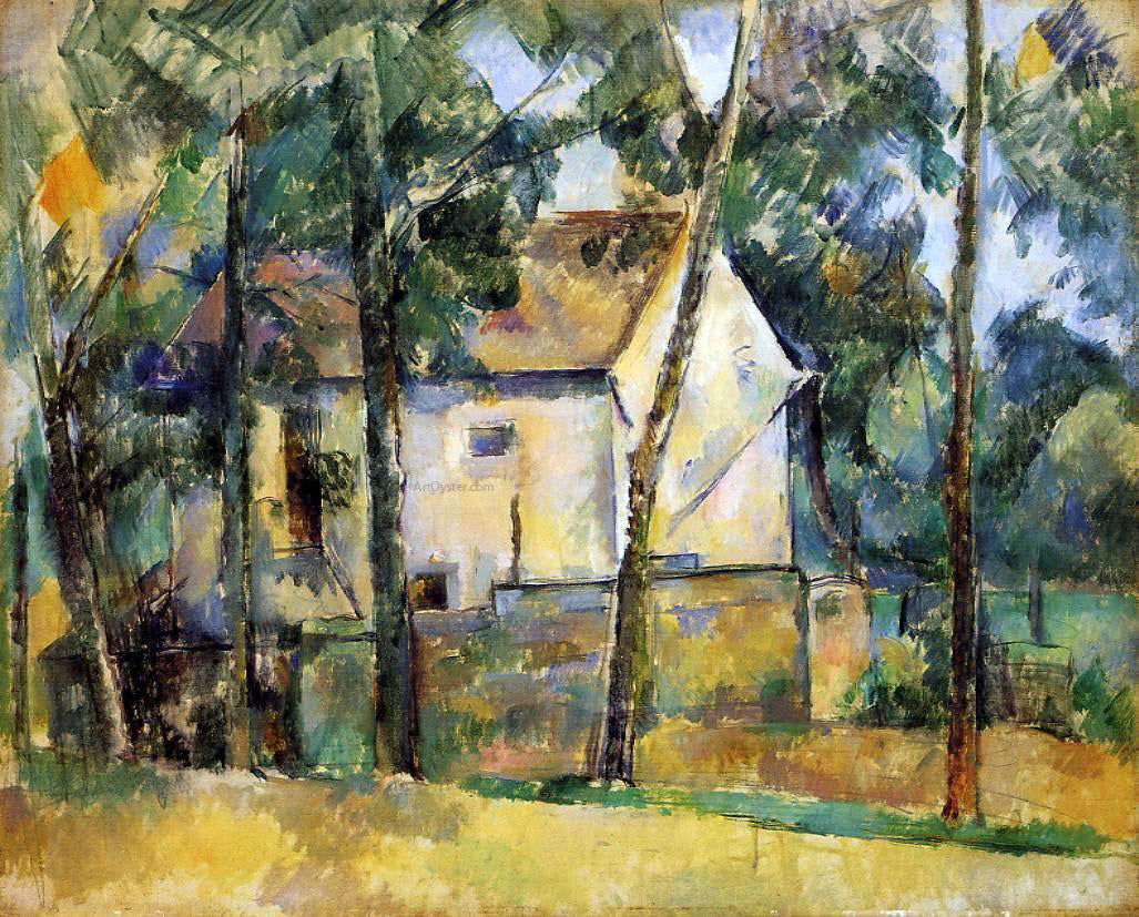  Paul Cezanne House and Trees - Canvas Print