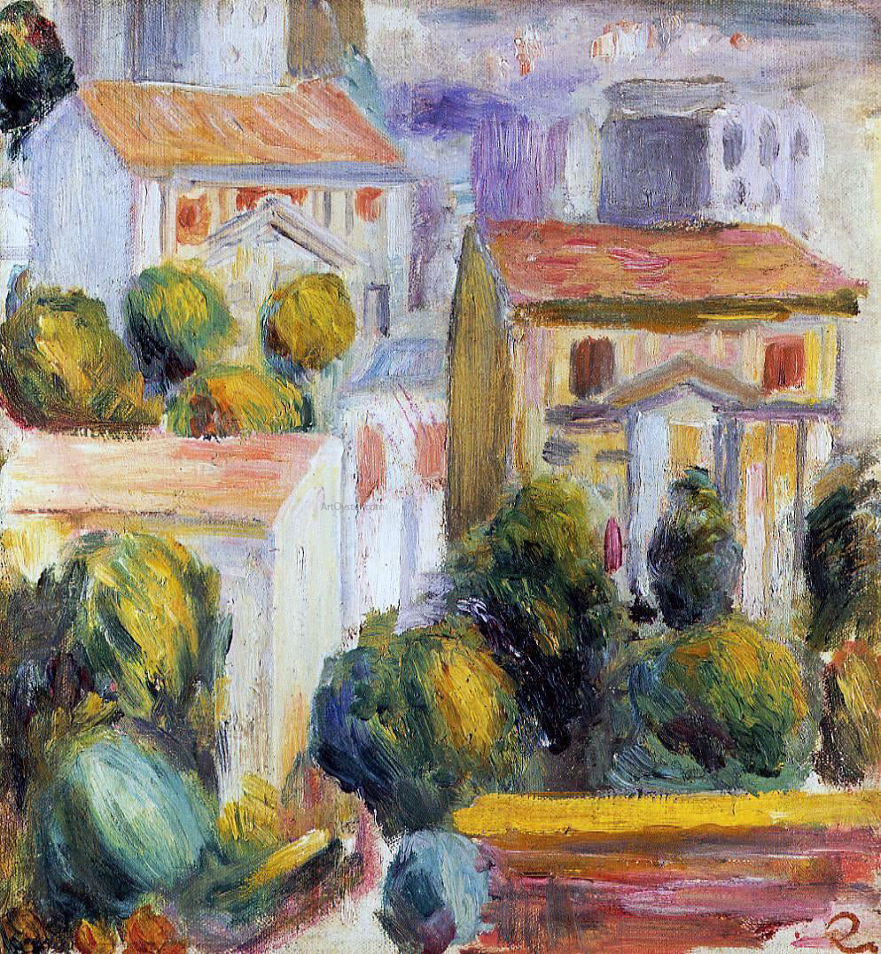  Pierre Auguste Renoir House at Cagnes - Canvas Print